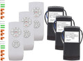 LPHUMEX 3-Pack Universal Ceiling Fan Remote Control Kit – 3-in-1 Fan, Light & Timer Control