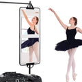 LPHUMEX White Foldable Full Length Mirror for Dance Bag, 33x13 Inch Portable Folding Body Mirror for Dance Travel Wedding Golf