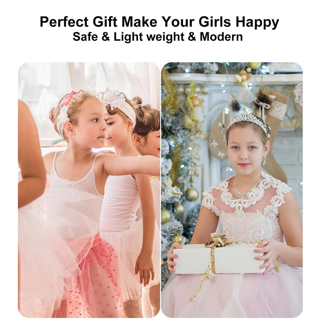 LPHUMEX White Foldable Full Length Mirror for Dance Bag, 33x13 Inch Portable Folding Body Mirror for Dance Travel Wedding Golf